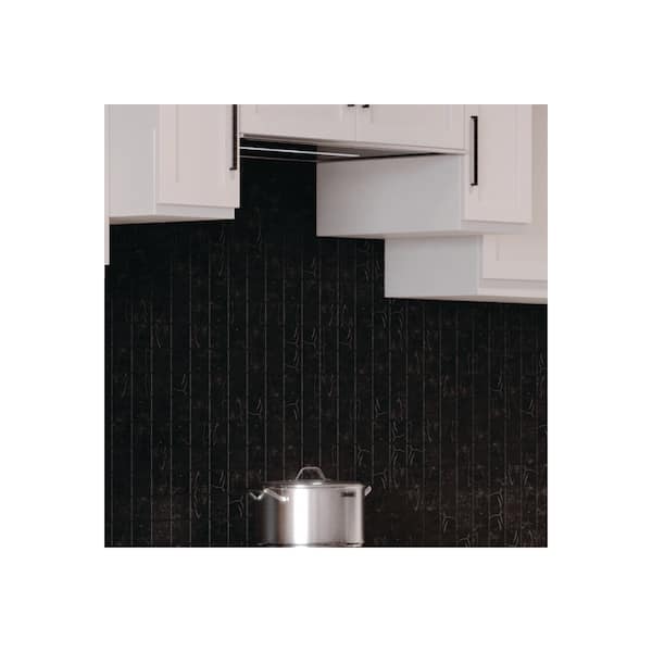 Regallo Marquina Noir 2 in. Square 12 in. x 12 in. x 0.39 in. Matte Porcelain Mesh-Mounted Mosaic Tile (10 sq. ft./Case)