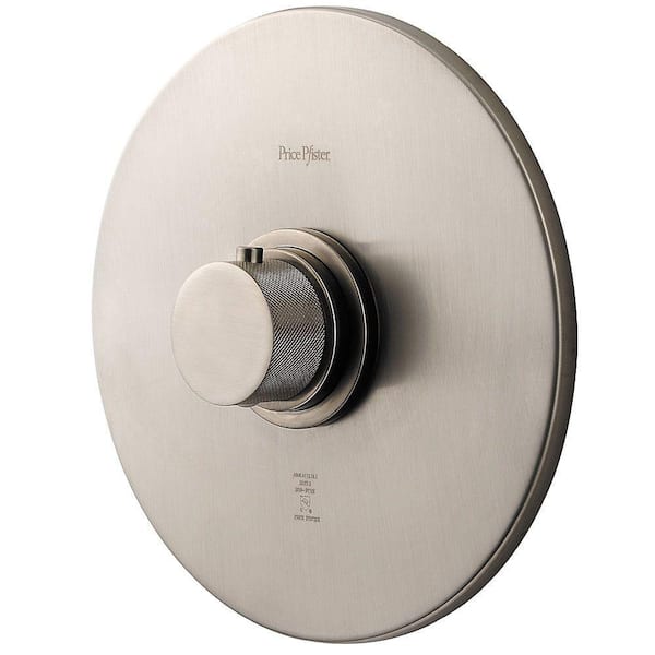 Pfister Thermostatic 1-Handle Trim Kit and Valve Cartridge in Brushed Nickel (Valve Body Not Included)