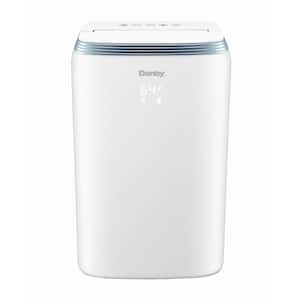8,000 BTU Portable Air Conditioner Cools 400 Sq. Ft. with Heater and Dehumidifier in White