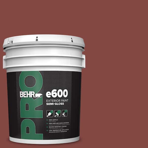 5 gal. #S-H-170 Red Brick Semi-Gloss Exterior Paint