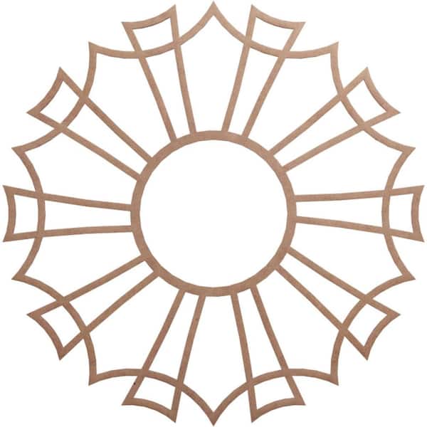 Ekena Millwork 36 in. x 12.625 in. x 0.25 in. Wood Medallion Moulding