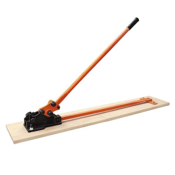 Manual Rebar Cutter and Bender with Wooden Board for Construction and Home Use Cut Bend Rebar up to 5/8 in.