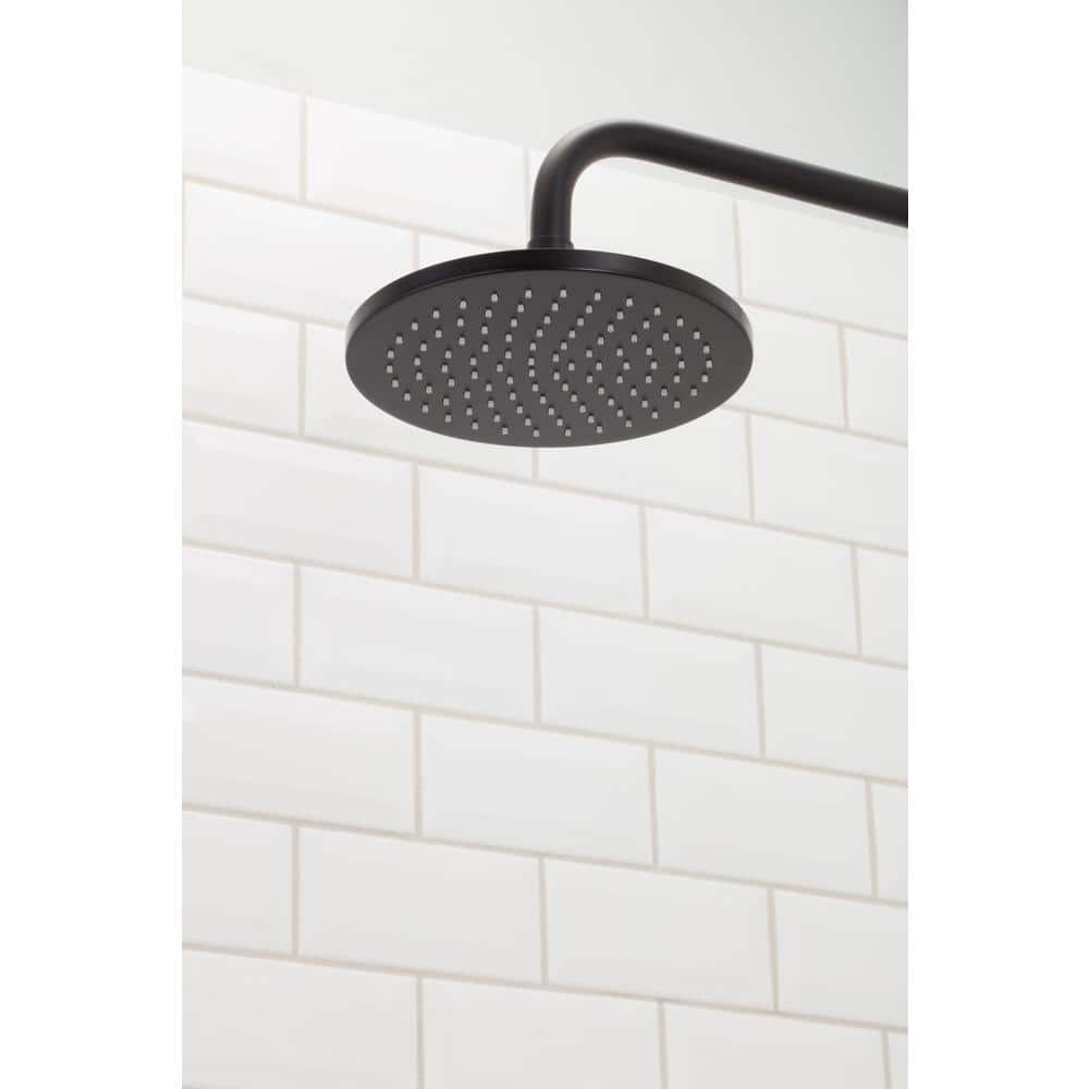 Matte Black Brass Round Rain Shower Head