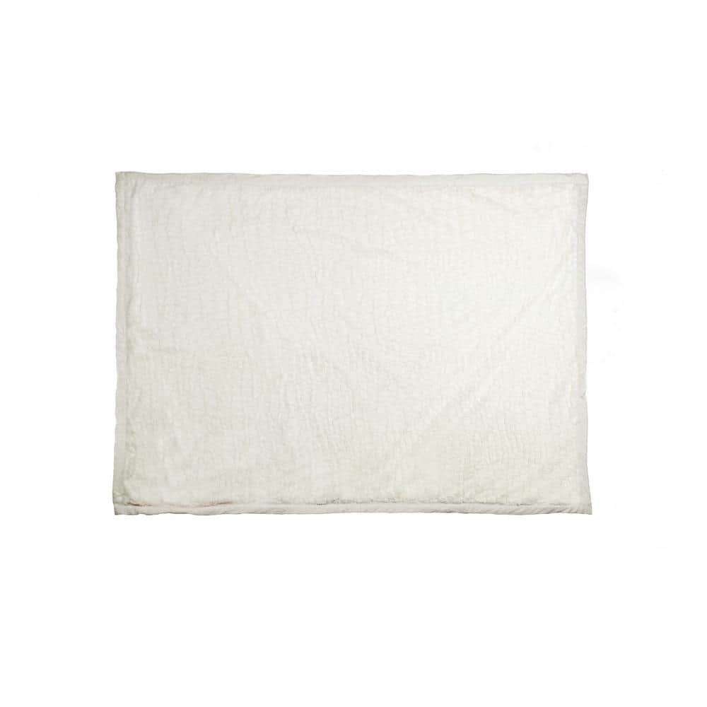 Luxe Reversible Faux Fur Knitted Fleece Throw