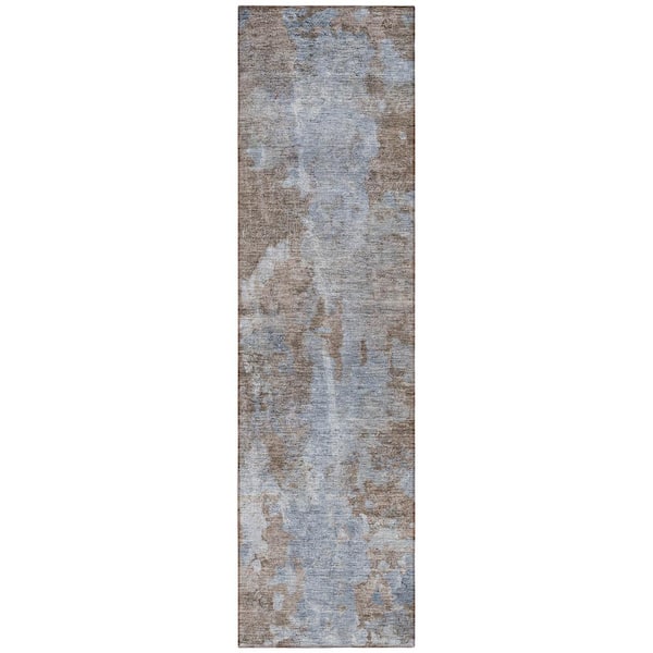 Addison Rugs Chantille ACN573 Brown 2 ft. 3 in. x 7 ft. 6 in. Machine Washable Indoor/Outdoor Geometric Runner Rug
