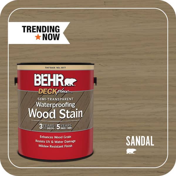 1 gal. #ST-121 Sandal Semi-Transparent Waterproofing Exterior Wood Stain