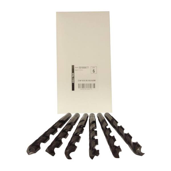 BLU-MOL Disston 27/64 in. Diameter Black Oxide Jobber Length Drill Bit (6-Pack)