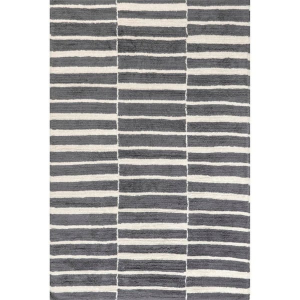 RUGS USA Vlad Machine Washable Wool Grey 3 ft. x 5 ft. Area Rug