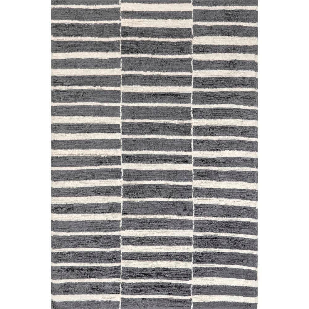 Vlad Machine Washable Wool Grey 4 ft. x 6 ft. Area Rug price history on PriceWatchPro
