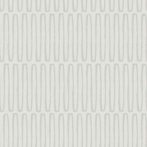 A-Street Prints Lars Light Grey Retro Wave Wallpaper Sample