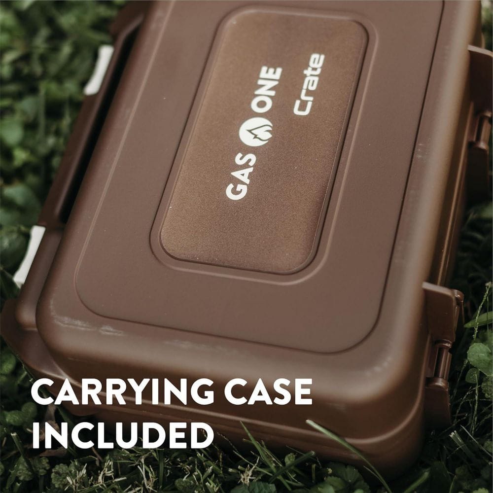 Brown and Beige Portable Single Burner Gas Stove