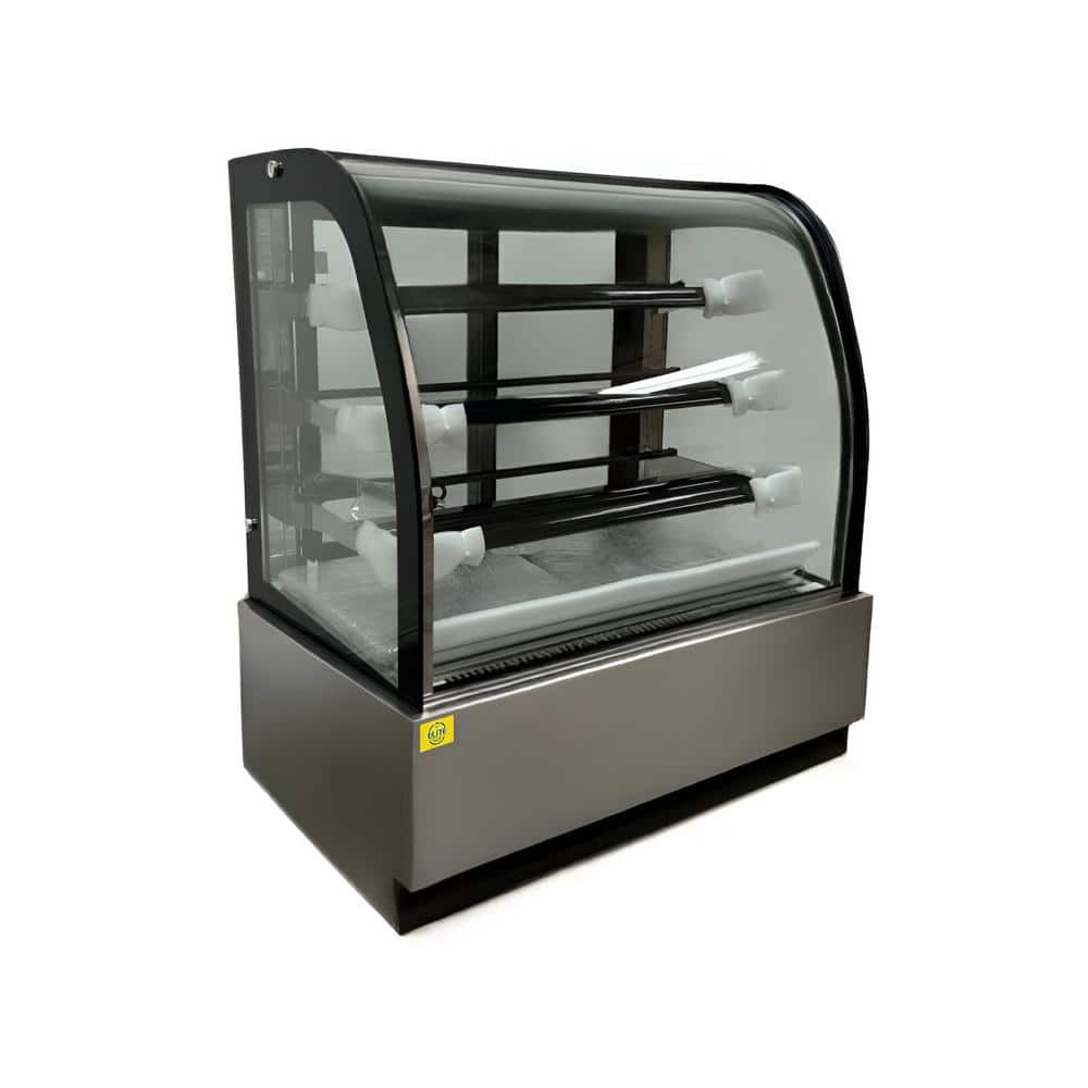47.2 in. W 15.2 Cu. ft. Commercial NSF Refrigerated bakery refrigerator case EL4C in Black
