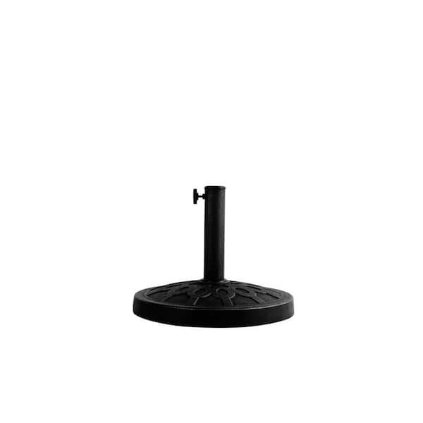 Unbranded 30 lbs. Steel Resin Heavy-Duty Round Patio Umbrella Base in Black