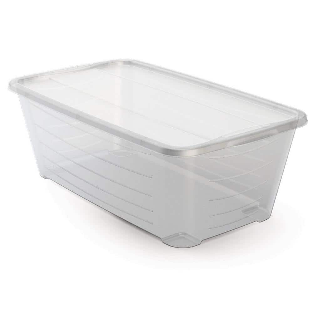 Life Story Clear Stackable Closet and Storage Box 55 Qt. Containers,  (12-Pack) 12 x CS-50 - The Home Depot