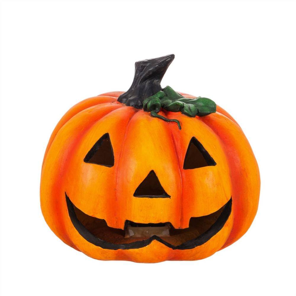 Evergreen 16.5 in. Battery Operated Color Changing LED Jack O Lantern ...