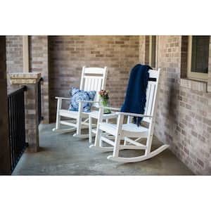 Icon Teak Recycled Plastic Adirondack Chair with Side Table (2-Pack)