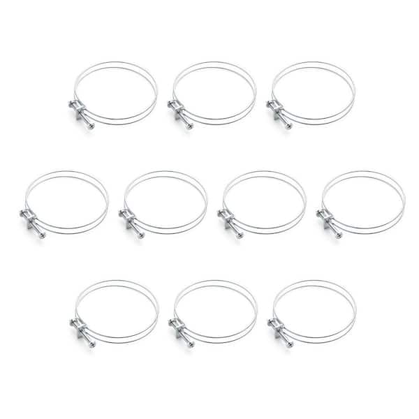 4 in. Double Wire Hose Clamp for Dust Collection Systems (10-Pack)
