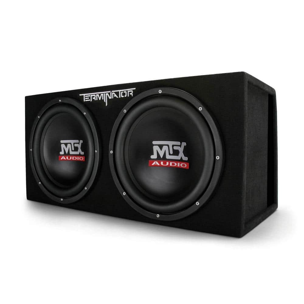 MTX 12 in. 2000-Watt Max Car Audio Dual Loaded Subwoofer Box Enclosure