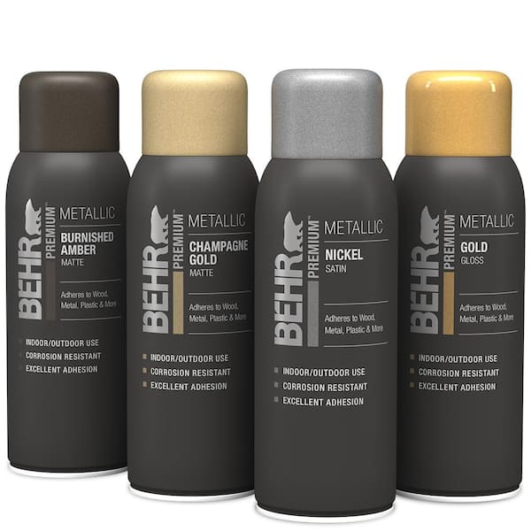 BEHR PREMIUM 12 oz. #SP-304 Dark Bronze Gloss Interior/Exterior Hammered Spray  Paint Aerosol B061444 - The Home Depot