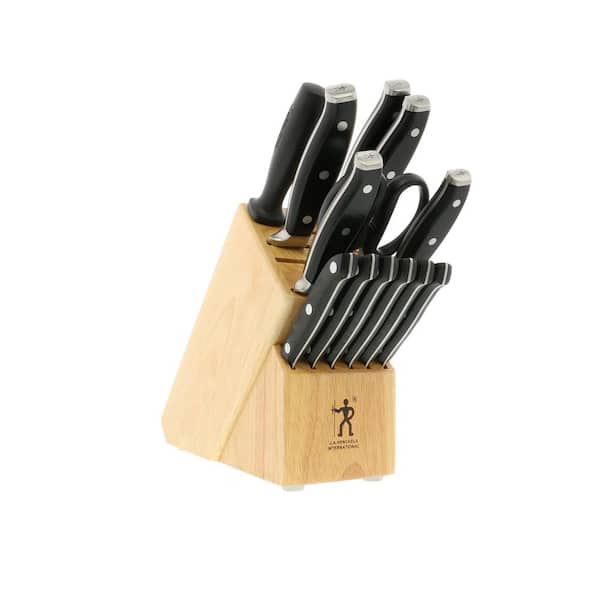  HENCKELS Definition Self-Sharpening Knife Block Set, 14-pc,  Black/Stainless Steel: Home & Kitchen