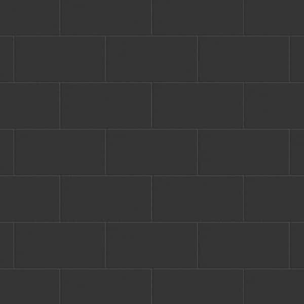 Piscina Brick Nero Matte 4-3/4 in. x 9-5/8 in. Porcelain Floor and Wall Take Home Tile Sample