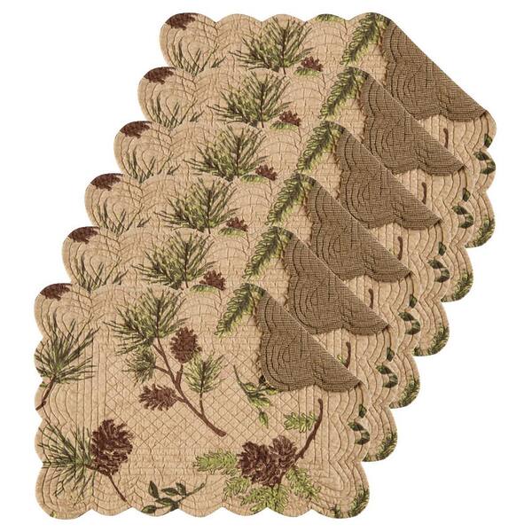 C&F HOME Woodland Retreat Tan Placemat (Set of 6)