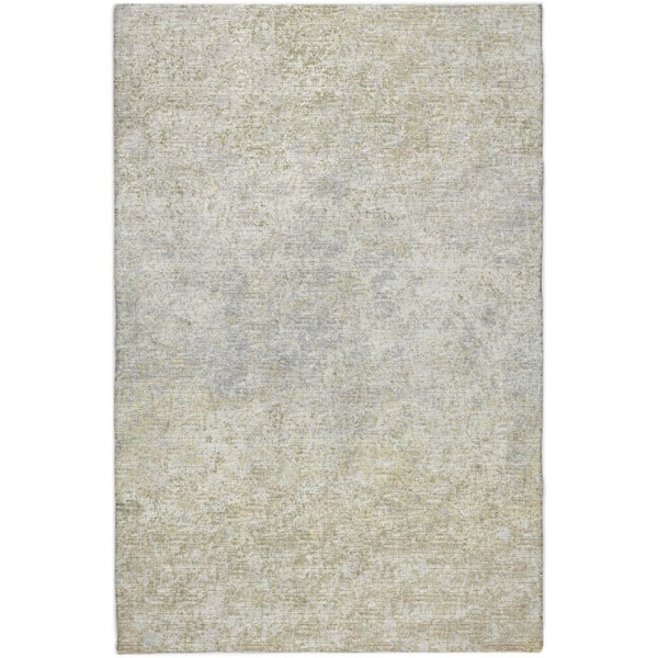 Dream Shag Premium Machine Washable Abstract ADS36 Beige 3 ft. x 5 ft. Area Rug
