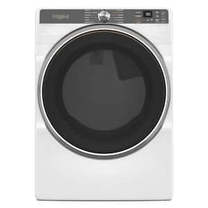 7.4 cu. ft. vented Front Load Gas Dryer in White with Steam Capabilities