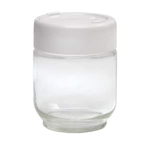 8 Glass Jars with Lid for Euro Cuisine Yogurt Maker Model YMX650