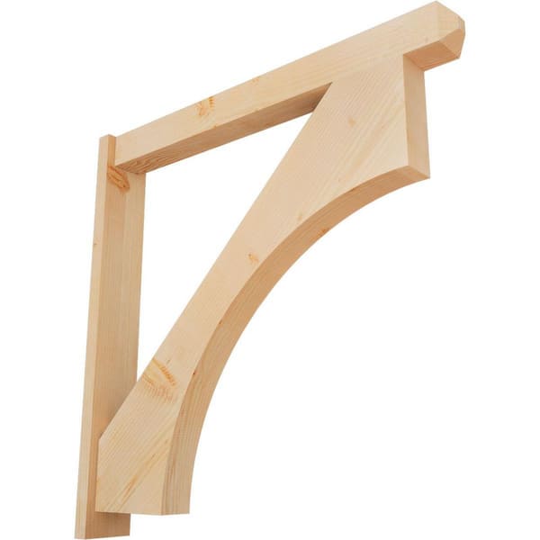 Ekena Millwork 6 in. x 42 in. x 42 in. Westlake Craftsman Smooth Douglas Fir Outlooker