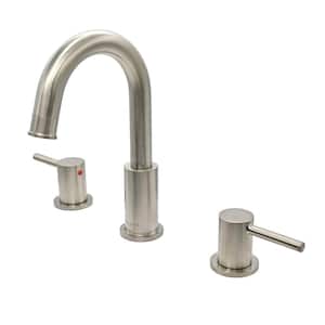 St. Lucia 2-Handle 8" Widespread Bathroom Faucet in Brushed Nickel