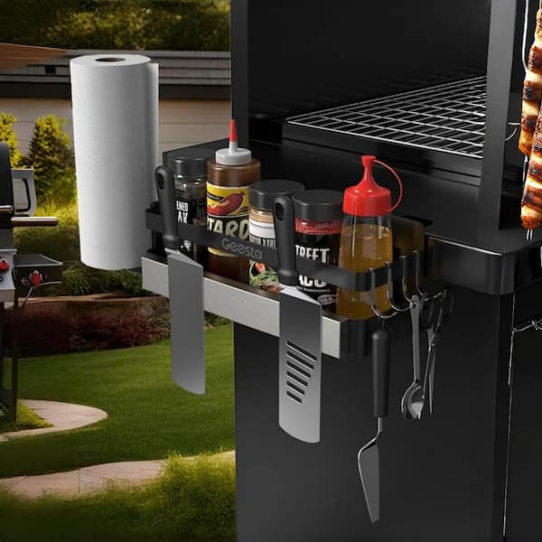 Griddle Caddy with Magnetic Tool Holder and Paper Holder for Blackstone 28/36 in. Griddles, Weber Grill and Prep Cart