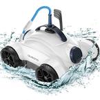 4 Wheel 150-Watt Powerful Robotic Pool Cleaner for Above Ground Pools Automatic Pool Vacuum Robot