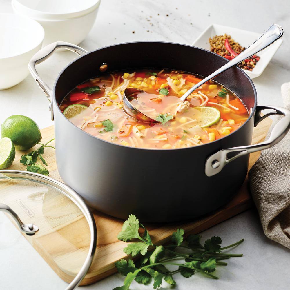 5 Qt Hard Anodized Aluminum Non-stick Dutch Oven with Glass Lid