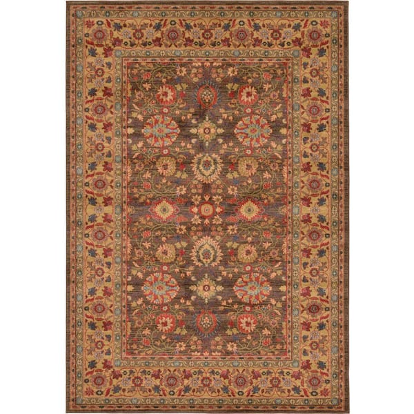 Edinburgh Monroe Brown 6' 0 x 9' 0 Area Rug