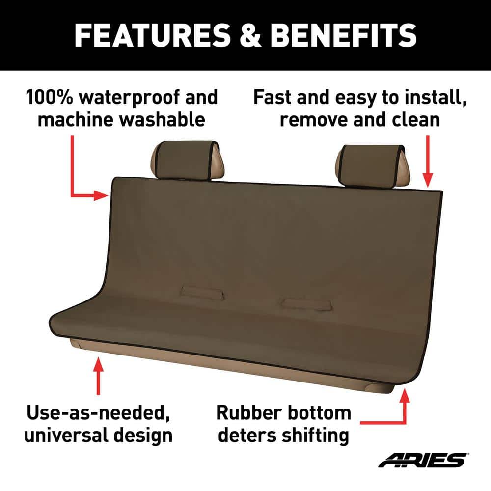 Extra-Large Brown Waterproof Bench Seat Cover Protector