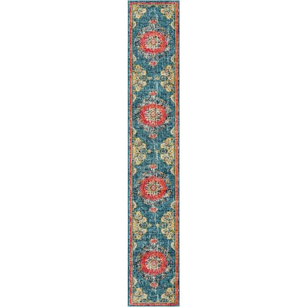 Penrose Alexis Blue 2' 7 x 16' 5 Area Rug