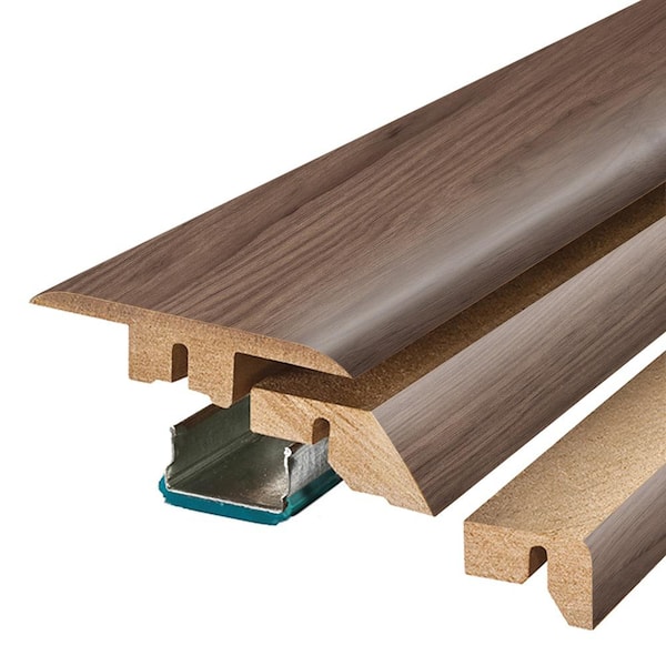 PERFORMANCE ACCESSORIES Bistro 0.75 in. T x 2.37 in. W x 78.7 in. L Textured Wood Look Laminate Moulding/Trim 4 in 1 Molding