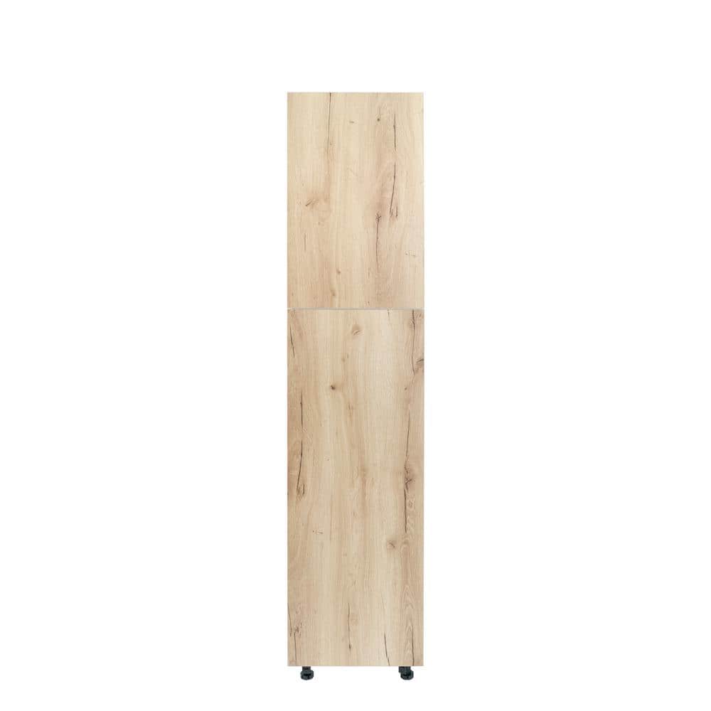 Radiance 18 in. W x 24 in. D x 90 in. H Ready to Assemble Slab Pantry Kitchen Cabinet in Light Oak price history on PriceWatchPro