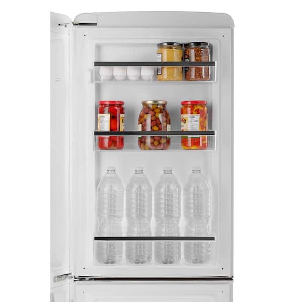iio 7 cu. ft. Retro Bottom Freezer Refrigerator in Frost