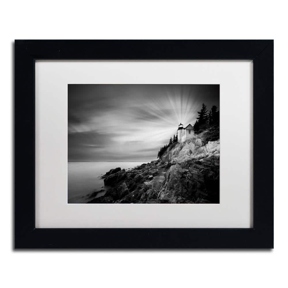 Bass Harbor Lighthouse Black Framed Landscape Photography Print
