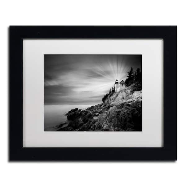 Trademark Fine Art Bass Harbor Lighthouse by Moises Levy Travel Wall Art 18 in. x 22 in.