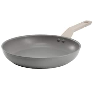 Ambrose 12 in. Nonstick Aluminum Frying Pan in Matte Grey