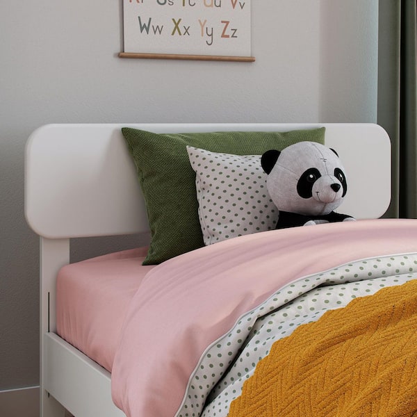 AFI Florence White Solid Wood Twin Headboard