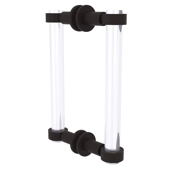 Allied Brass Clearview 8 in. Back to Back Shower Door Pull in Oil Rubbed Bronze