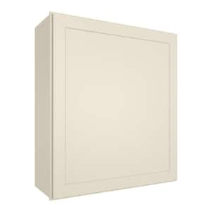 21-in W X 12-in D X 30-in H in Shaker Antique White Plywood Ready to Assemble Wall Kitchen Cabinet