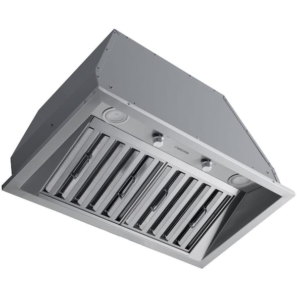 Ancona Pro 28 in. 600 CFM Ducted Insert Range Hood with LED Lights in Stainless Steel