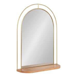 Reverie 22.25 in. W x 30.00 in. H Metal Natural Arch Framed Decorative Mirror