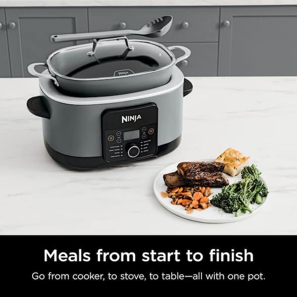 NINJA Foodi 8 Qt. Stainless Steel Pressure Cooker and Air Fryer FD401 - The  Home Depot