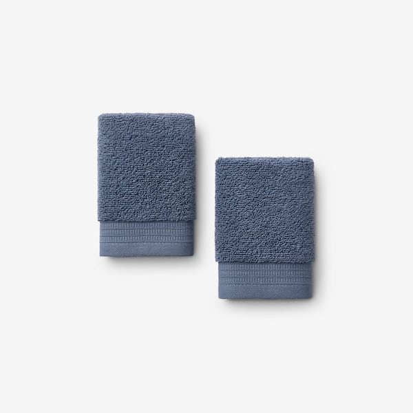 Company Cotton Plush Spa Solid Indigo Cotton Single Wash Cloth
